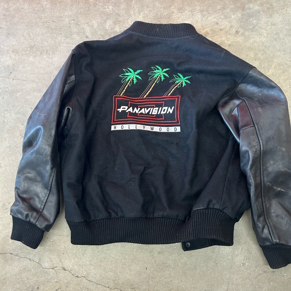 Vintage Panavsion Hollywood Black Leather Jacket